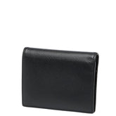 プラダ 二つ折り財布 ブラック サフィアーノレザー レディース PRADA 【中古】